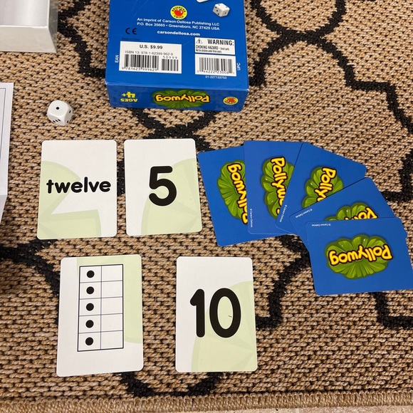 Pollywog Preschool Numbers Matching Card Game Child Development Dice Multiplayer - Picture 8 of 11